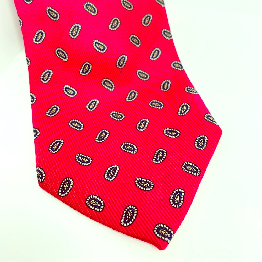 Robert Talbott red paisley tie